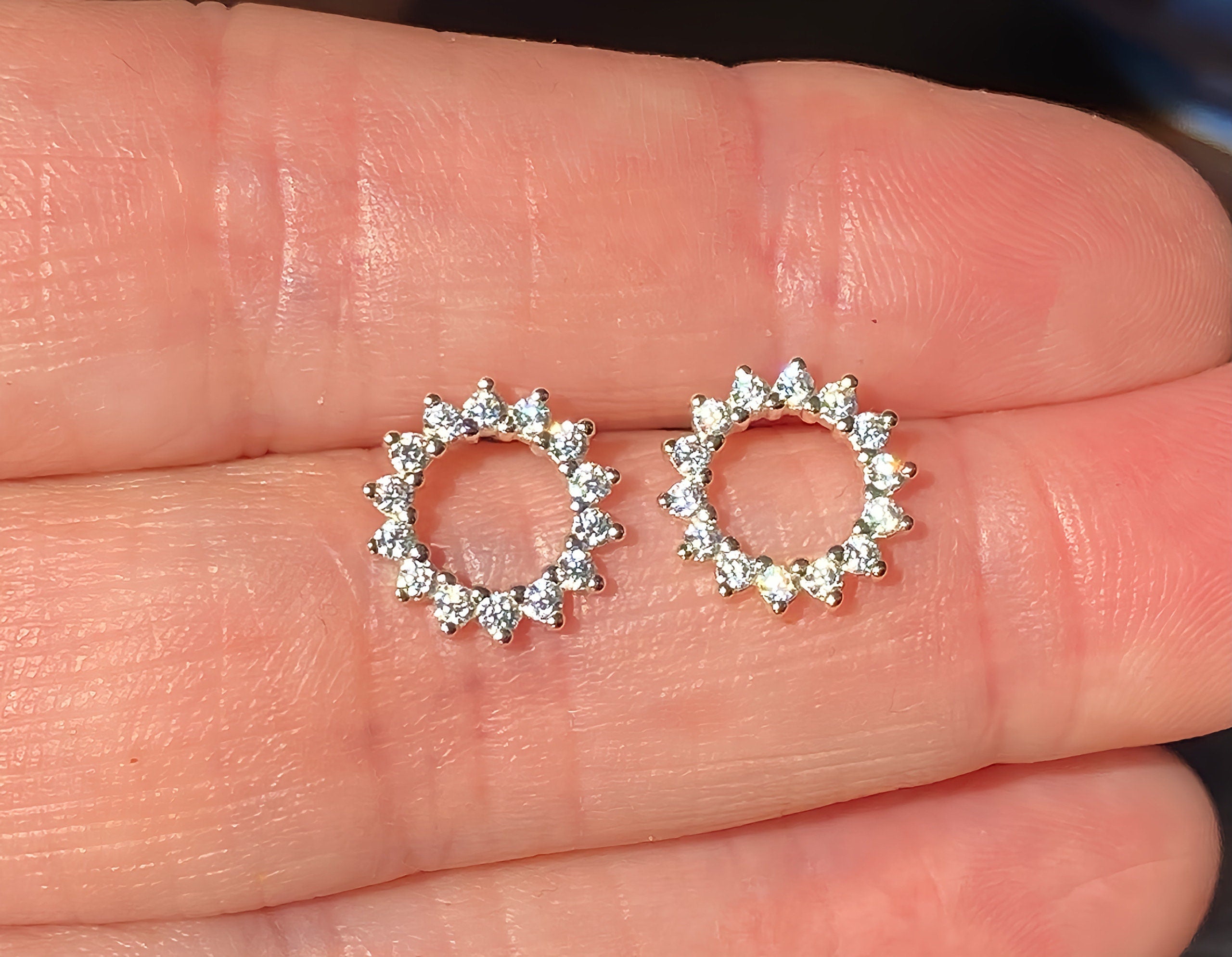 60th Birthday Silver Earrings, 60th Birthday Gift, 60th Gift For Her, For Mum, Daughter, Grandma or Friend, 60th Jewellery, Sunburst Studs