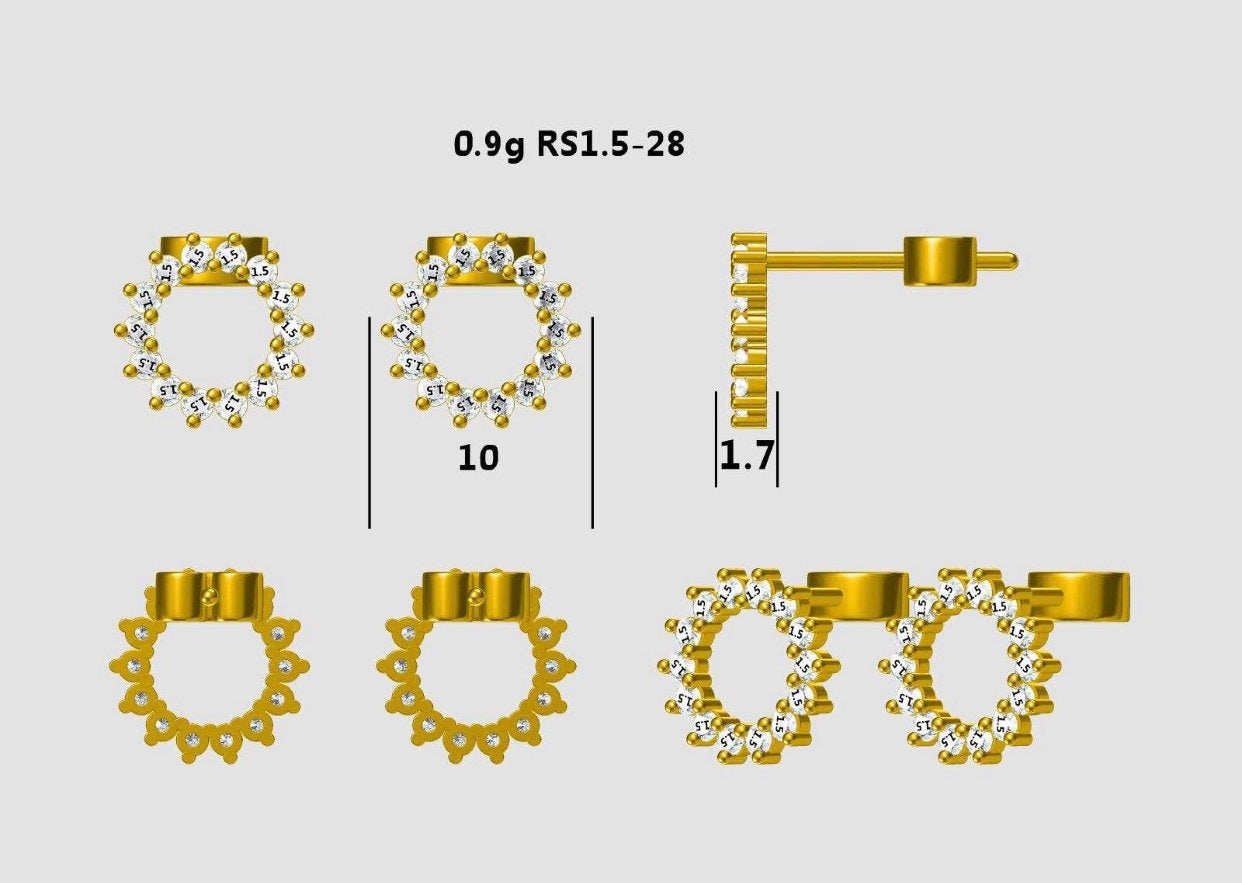 Maid of Honour Sterling Sunburst Earrings – Gift