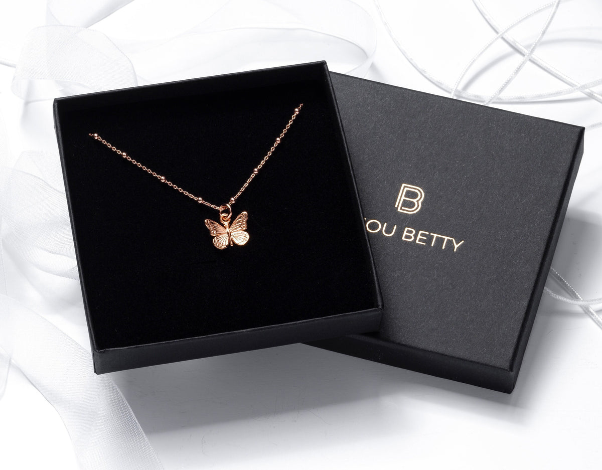 Butterfly Necklace, Butterfly Necklaces for Women, Butterfly Necklace for Girls, Rose Gold Butterfly Necklace, Gift for friend, sisters
