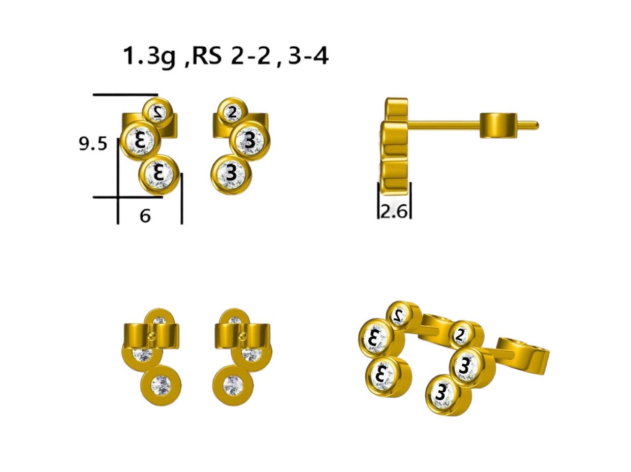 Sterling Silver 50th Birthday Earrings Gift