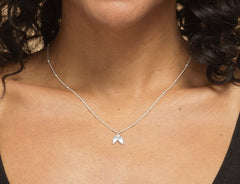 Sterling Silver Guardian Angel Wing Necklace Gift