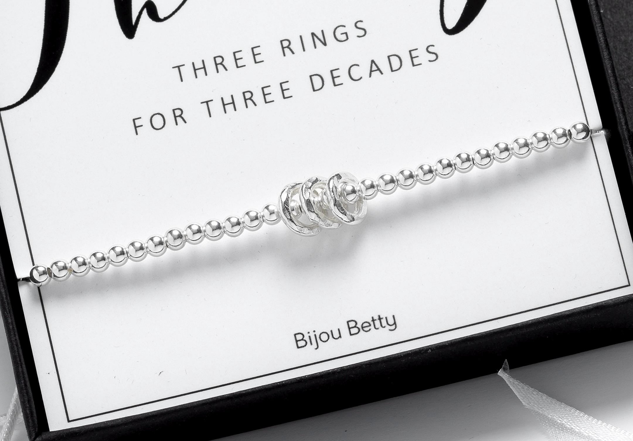 30th Birthday Bracelet/30th Birthday Gift For Her, 30th Birthday Ideas, 30th Birthday Gift For Daughter, 30th Birthday, Silver 30th Bracelet