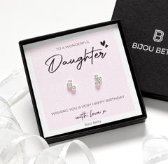 Birthday Gift for Daughter - Sterling Silver Earrings with Luxury Packaging