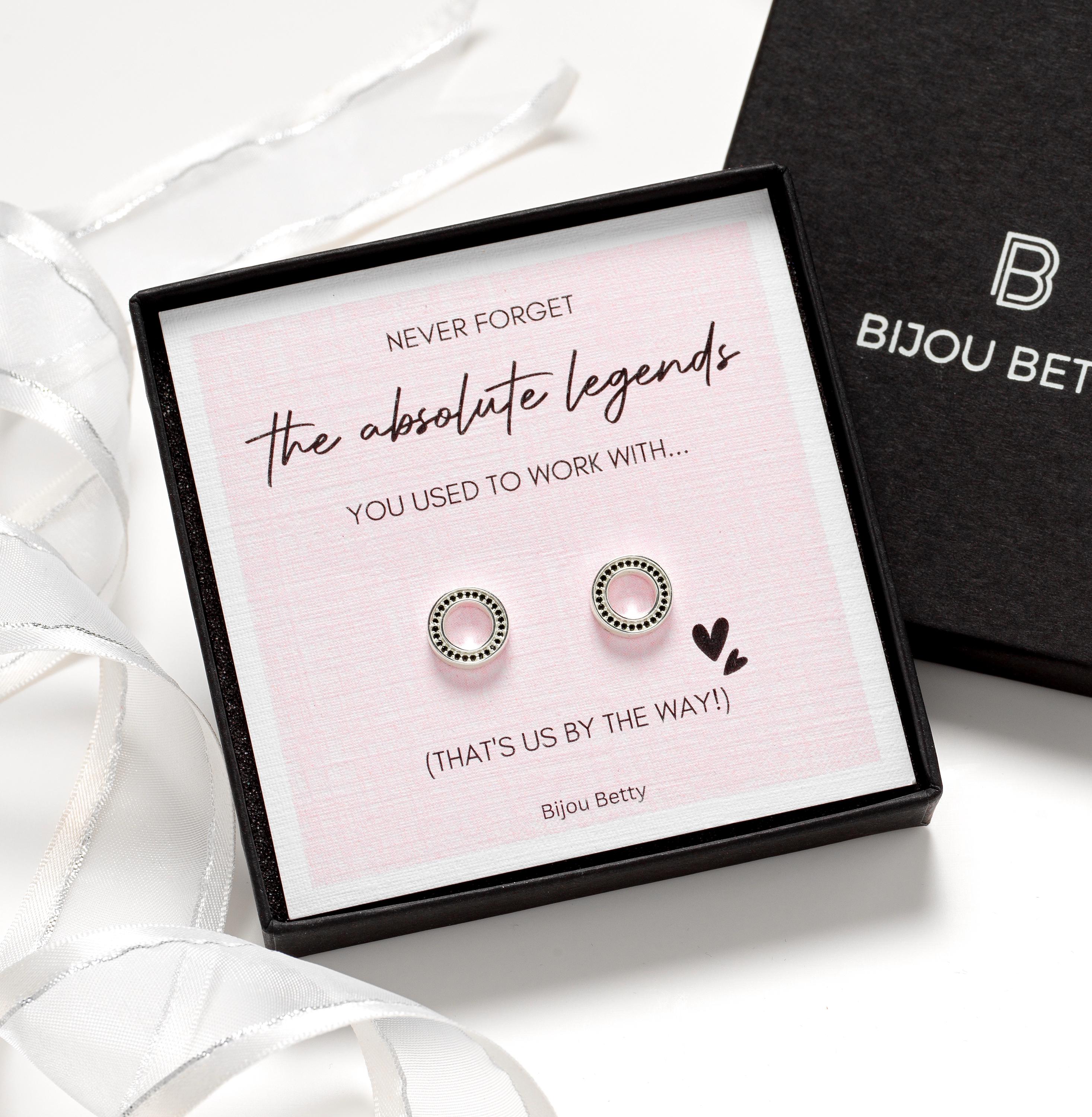 Sterling Silver Colleague Leaving Earrings Gift