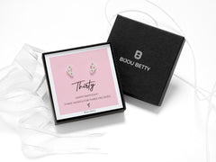 30th birthday, 3 heart earrings in a gift box.