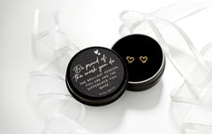 Gold-plated stainless steel 7mm heart stud earrings, presented in a Bijou Betty gift box featuring the “Be Proud” quote, making them an ideal gift for daughters.