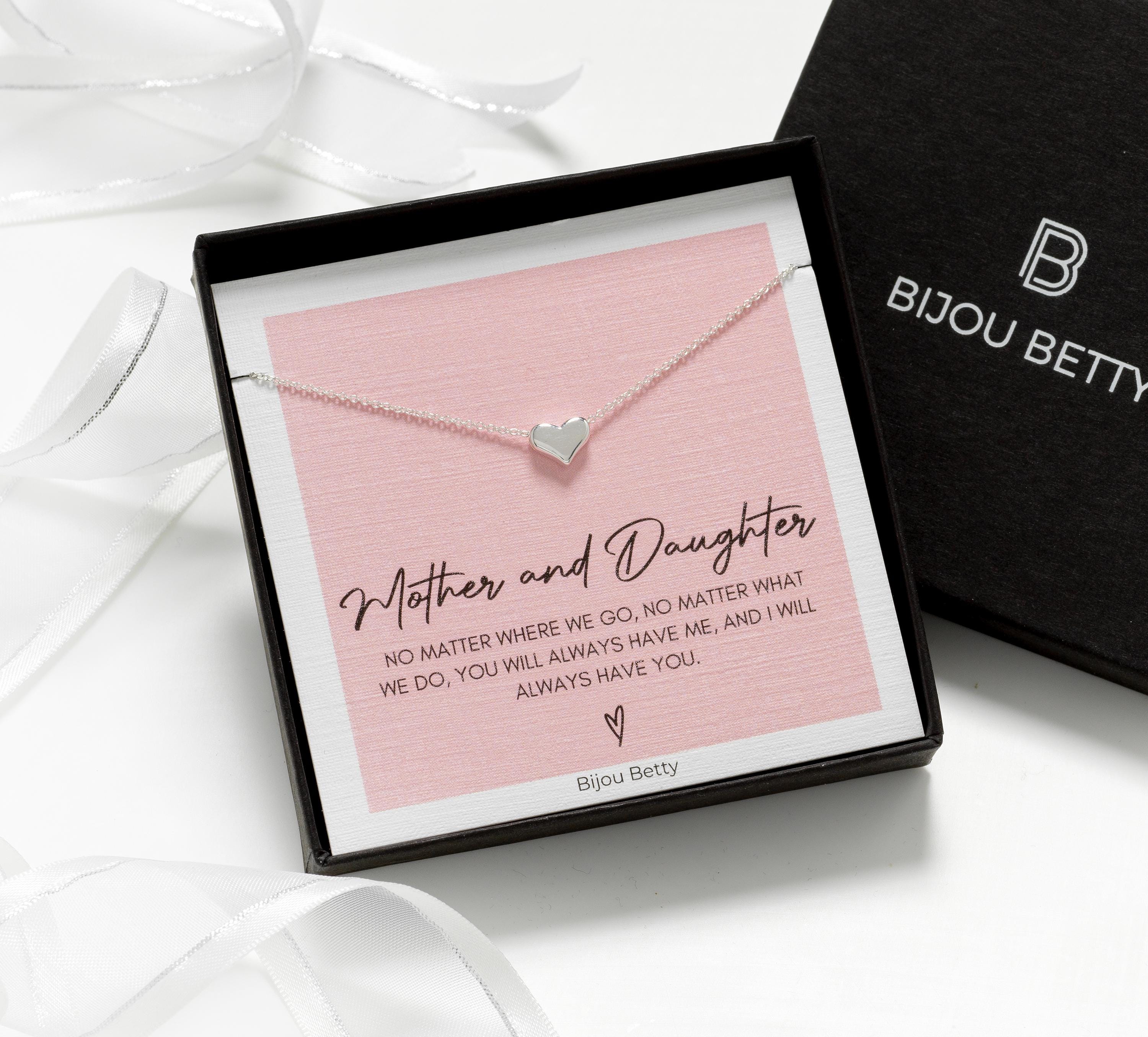 Mother Daughter Heart Necklace - Gift | Bijou Betty