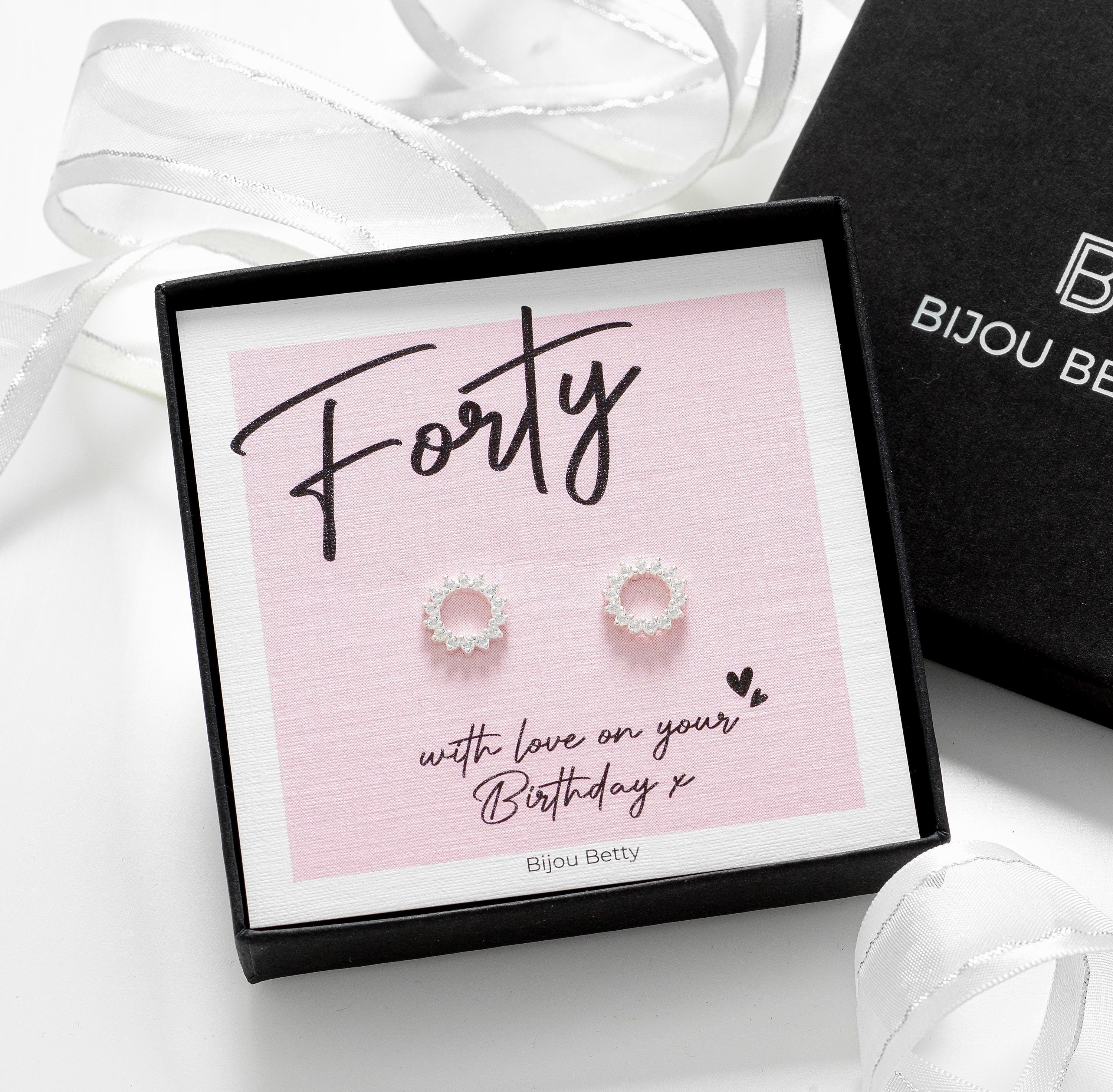 40th Birthday Gift for Women - Elegant Sunburst Earrings for Mum, Daughter, Sister, or Friend
