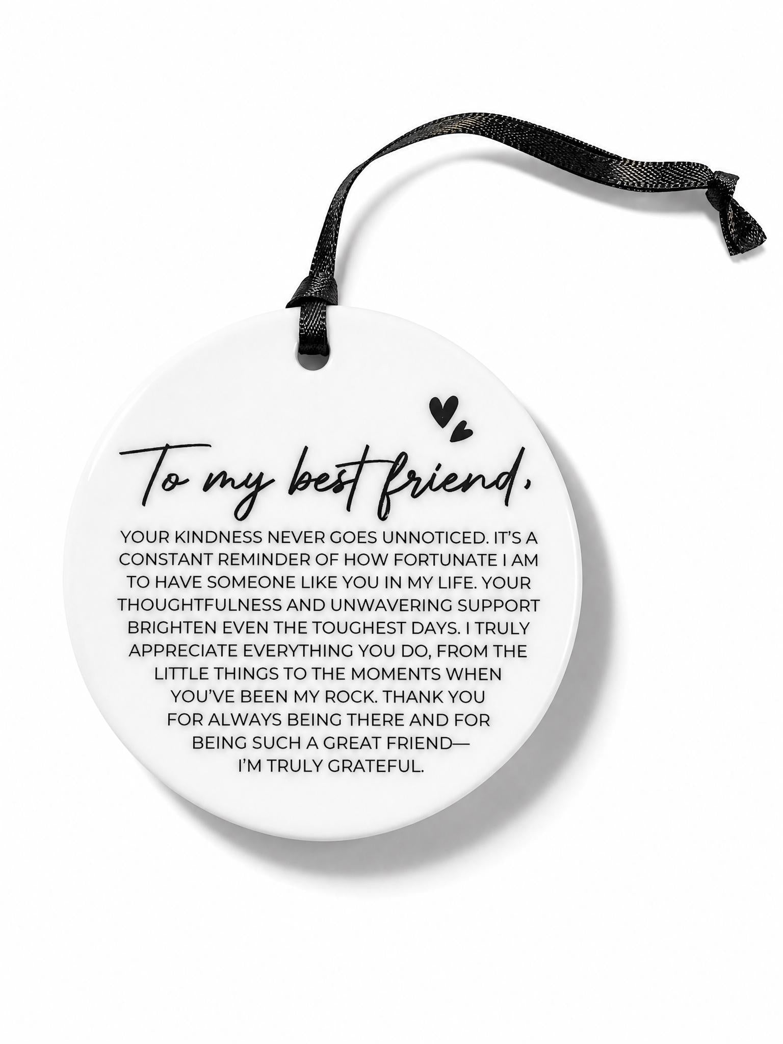 Best friend ceramic hanging decoration